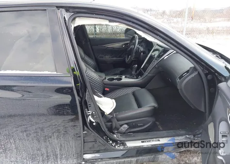 2018 Infiniti Q50 3.0T Red Sport 400 from USA, damaged, VIN JN1FV7AR5JM481409